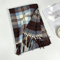 Tartan Plaid Tassel Scarf - DippedShop Wholesale - #9443