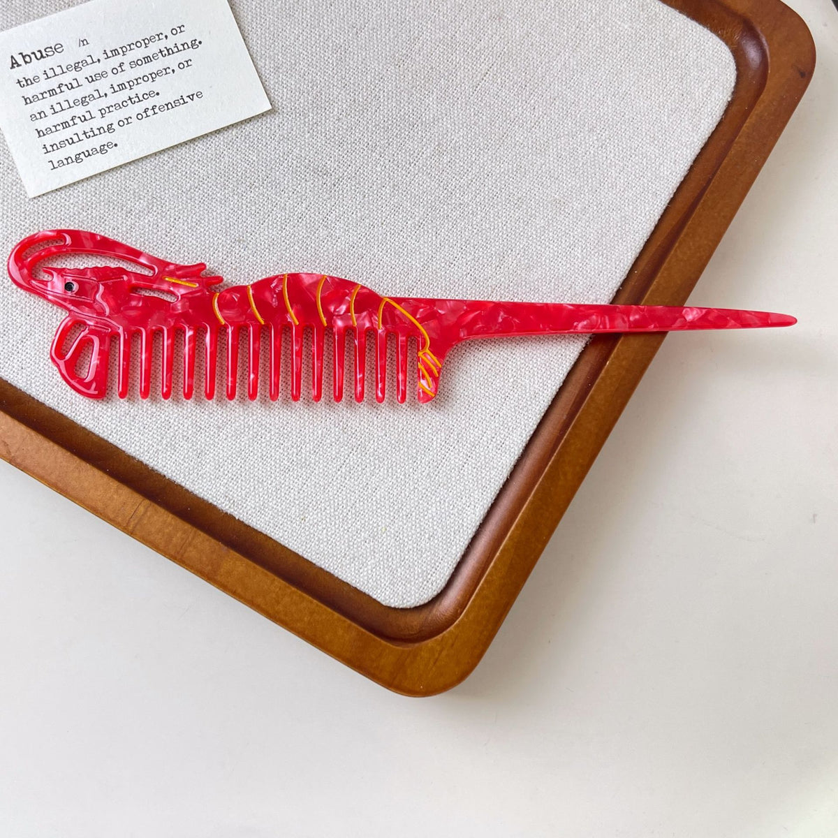 Acetate Bear Hair Combs - DippedShop Wholesale - #5219