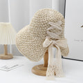 Lace Strap Straw Hat - DippedShop Wholesale - #9363