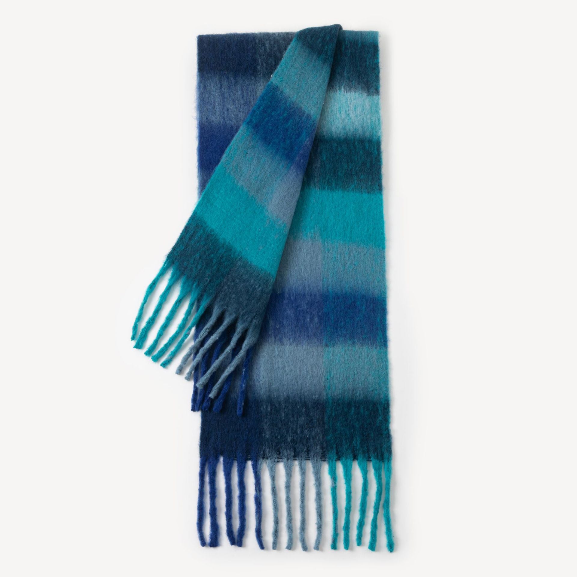 Colorful Plaid Tassel Warm Scarf 6W6NSW275