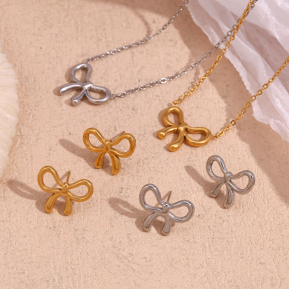 2+ Simple Sweet Bow Knot Necklaces DPJN2907