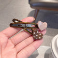 Cute Acetate Heart Snap Hair Clip 6W6HPN109