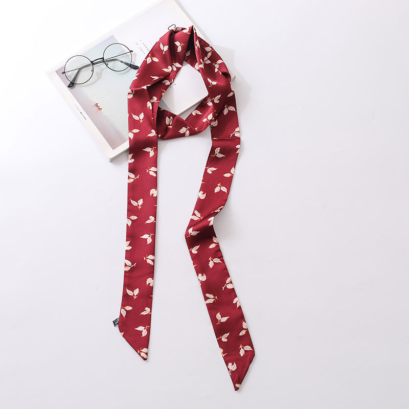 Retro Leopard Print Silk Scarf 6W6NSI218