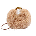 Trendy Fluffy Fur Solid Color Crossbody Bag 6W10BBG2401
