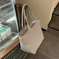 Stylish Striped Large Capacity Tote Bag MK2BLW6W10BBG574