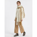 Striped Mohair Tassel Scarf - DippedShop Wholesale - #9571