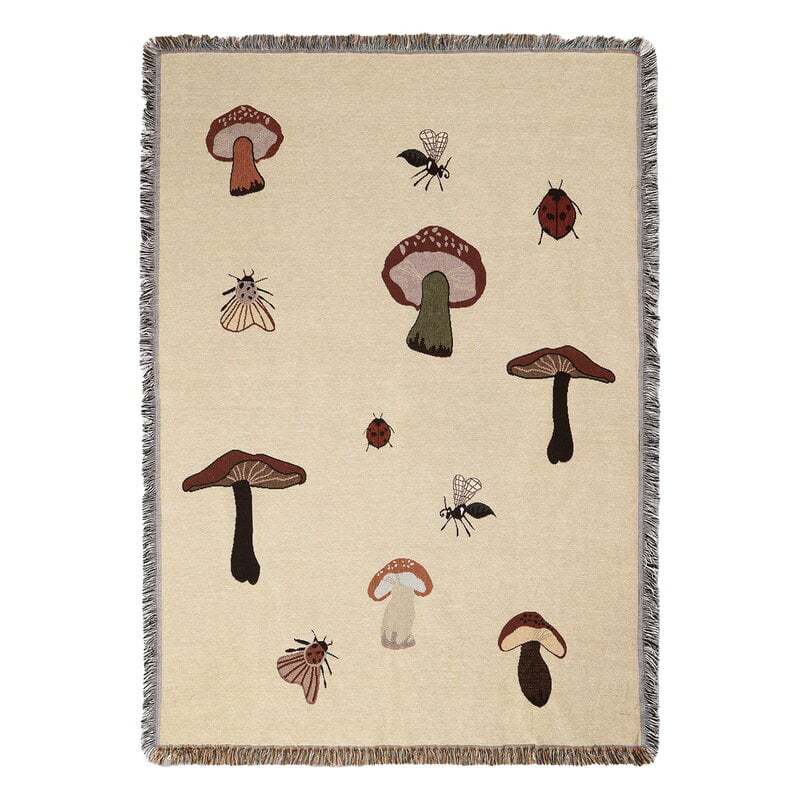 Mushroom Insect Tapestry Blanket - DippedShop Wholesale - #1331