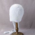 Soft Fuzzy Earflap Knit Hat Chin Ties 6W6HAT705