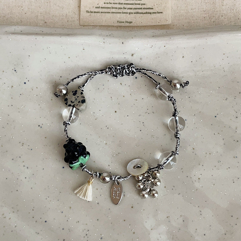 Boho Style Natural Stone Beaded Braided Bracelet 6W6JBR339