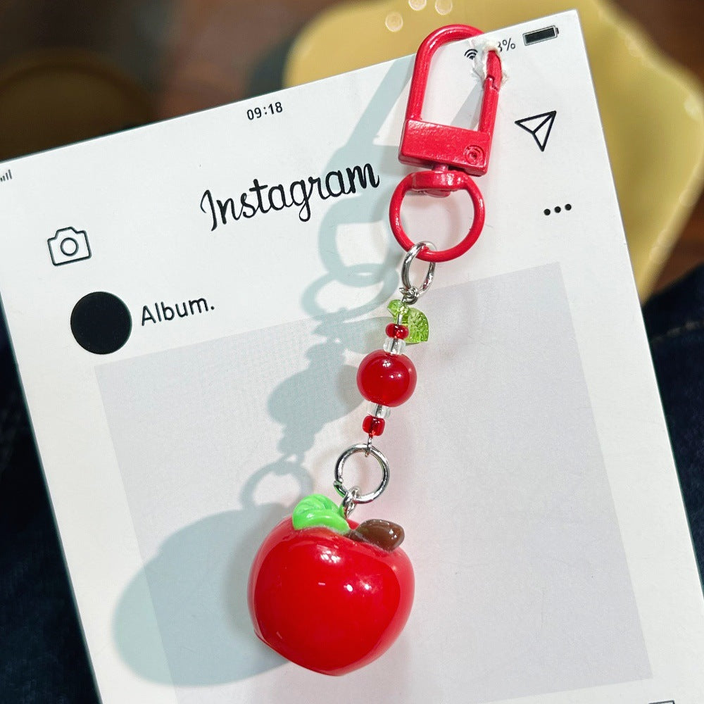 Stylish Apple Pendant Chain Bag Charm 6W10BBC674