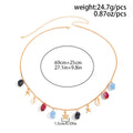 Simple Color Block Resin Charm Waist Chain 8ZA6JBC79L