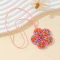 Sweet Handmade Beads Floral Pendant Keychain Bag Charm 6W10BBC778