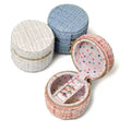 Mini Round Travel Jewelry Box - DippedShop Wholesale - #3907