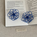 Hollow Line Floral Stud Earrings - DippedShop Wholesale - #5811