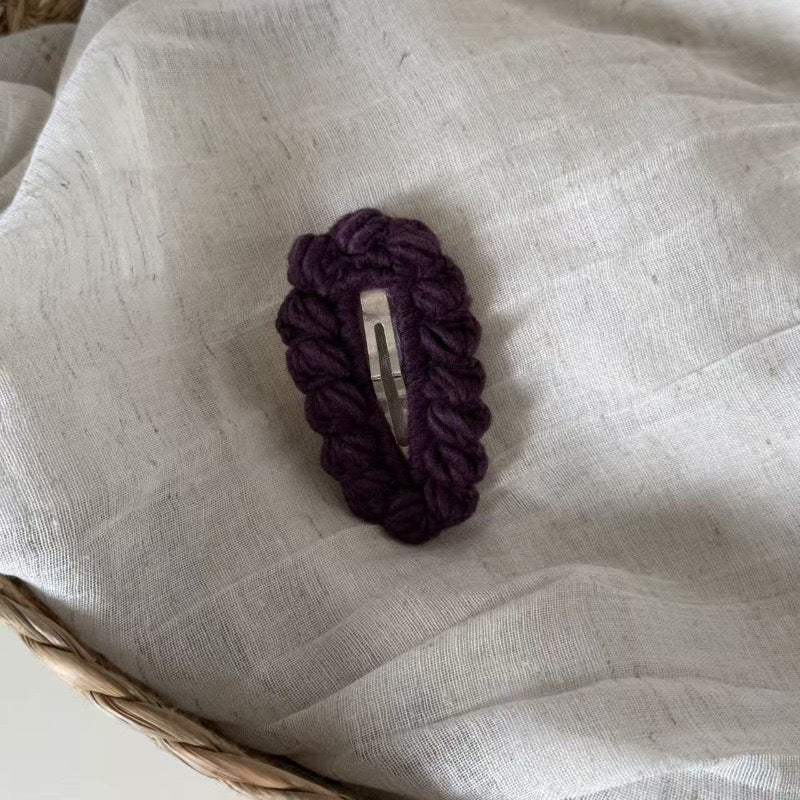 Crochet Snap Hair Clip - DippedShop Wholesale - #6915
