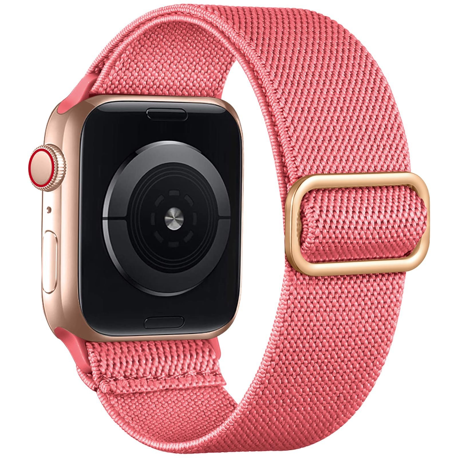 Minimalist Solid Color Nylon Weave Watch Band 6W6JWA111
