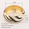Trendy Wide Enamel Bangle - DippedShop Wholesale - #5075