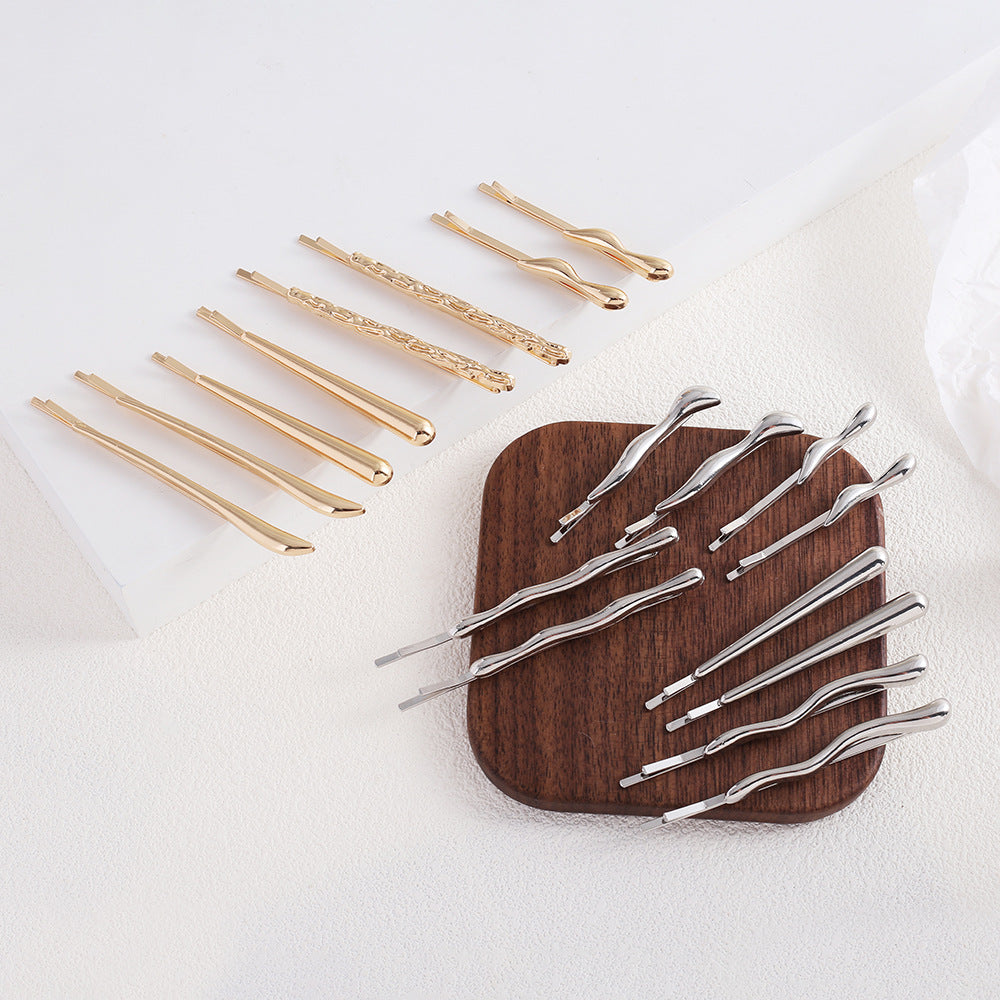 Gold Geometric Hair Clips - DippedShop Wholesale - #1011