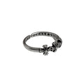 Vintage Punk Silver Plated Cross Statement Ring 6W6JRG292