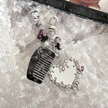 Heart Mirror Bag Charm - DippedShop Wholesale - #4099