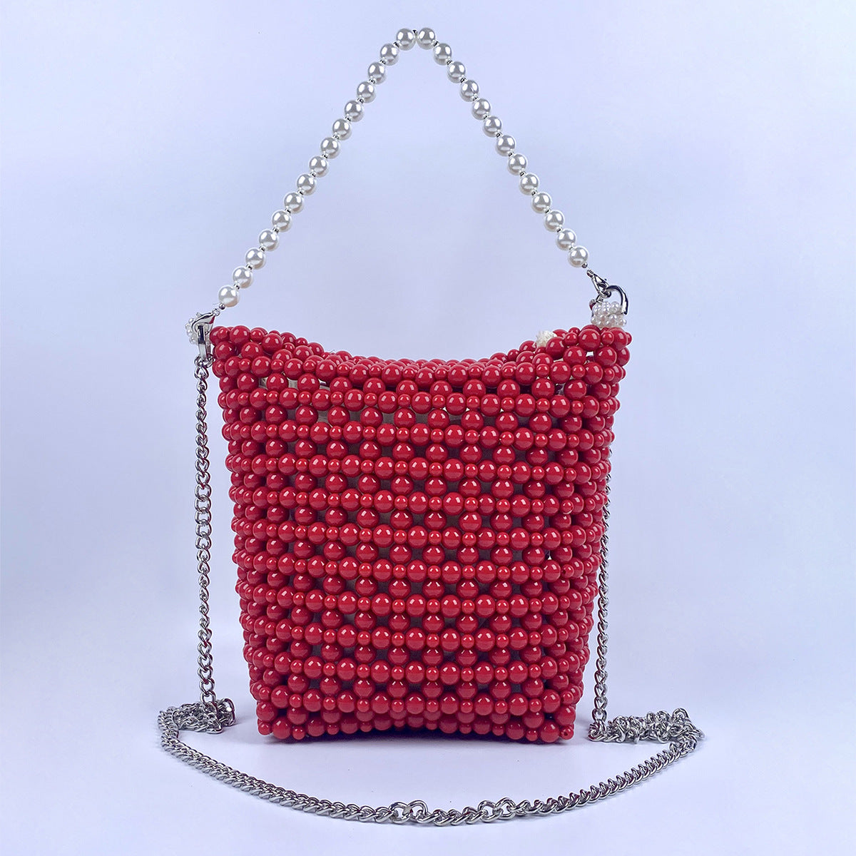 Handmade Pearl Beaded Handbag - DippedShop Wholesale - #3859