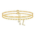 Elegant Gold Plated Double Lay - DippedShop Wholesale - #7891