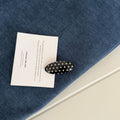 Simple Polka Dots Oval Non Crease Hair Clip 8AS6HCP506L