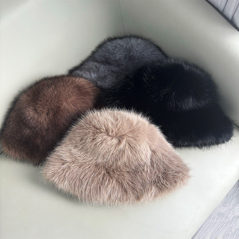 Faux Fur Bucket Hat - DippedShop Wholesale - #3379