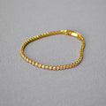Minimalsit Gold Plated Cubic Zirconia Tennis Bracelet 6W6JBR473