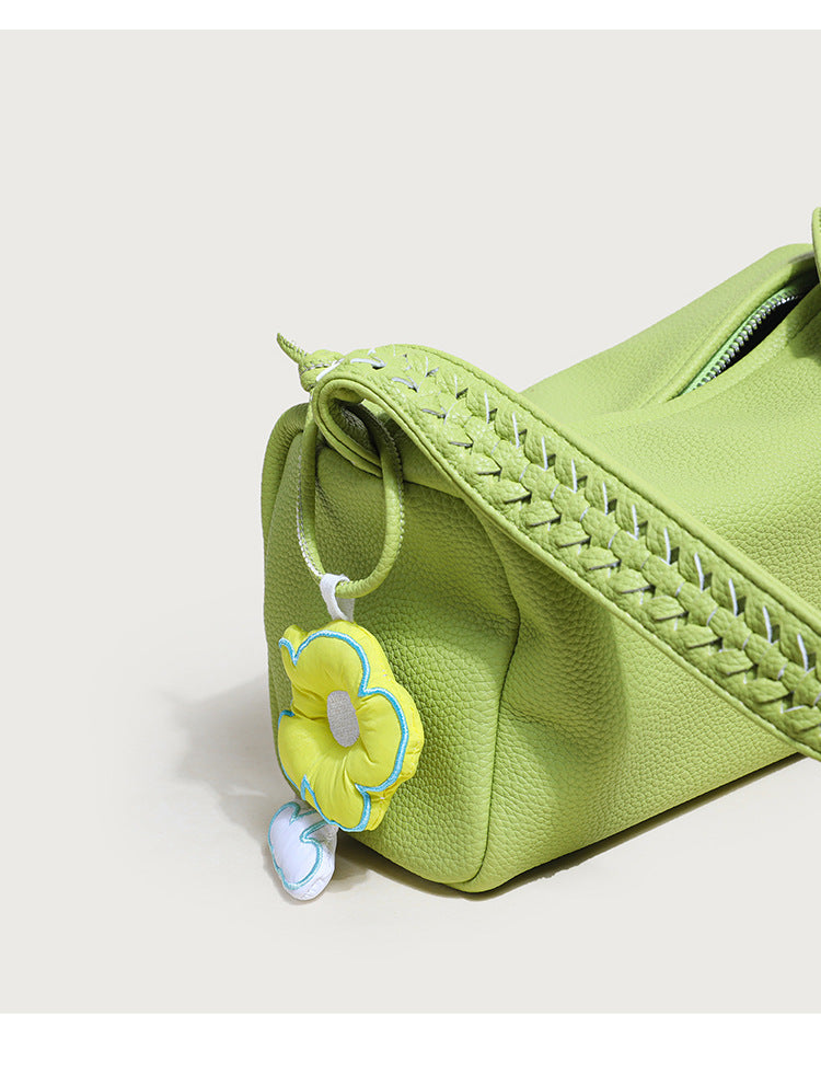 Simple Solid Color PU Handbag 6S10BBG1548