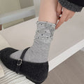Polka Dot Bowknot Slouchy Socks - DippedShop Wholesale - #0883