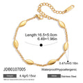 Minimalist Cubic Zirconia Gola Plated Chain Bracelet 6W6JBR464