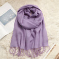 Solid Color Fringe Scarf - DippedShop Wholesale - #3027