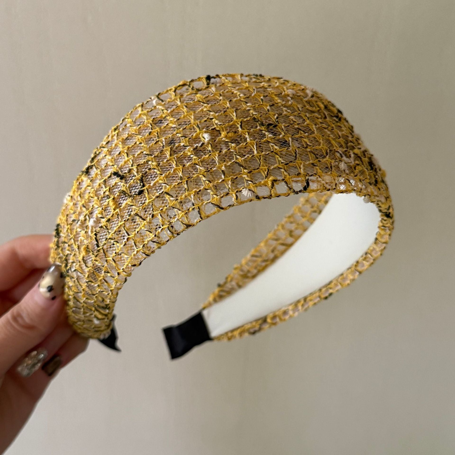 Woven wide headband - DippedShop Wholesale - #3155