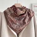 Color Block Silk Scarf - DippedShop Wholesale - #2947