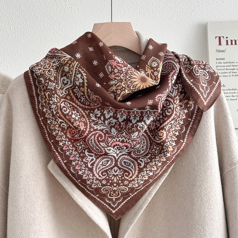 Color Block Silk Scarf - DippedShop Wholesale - #2947
