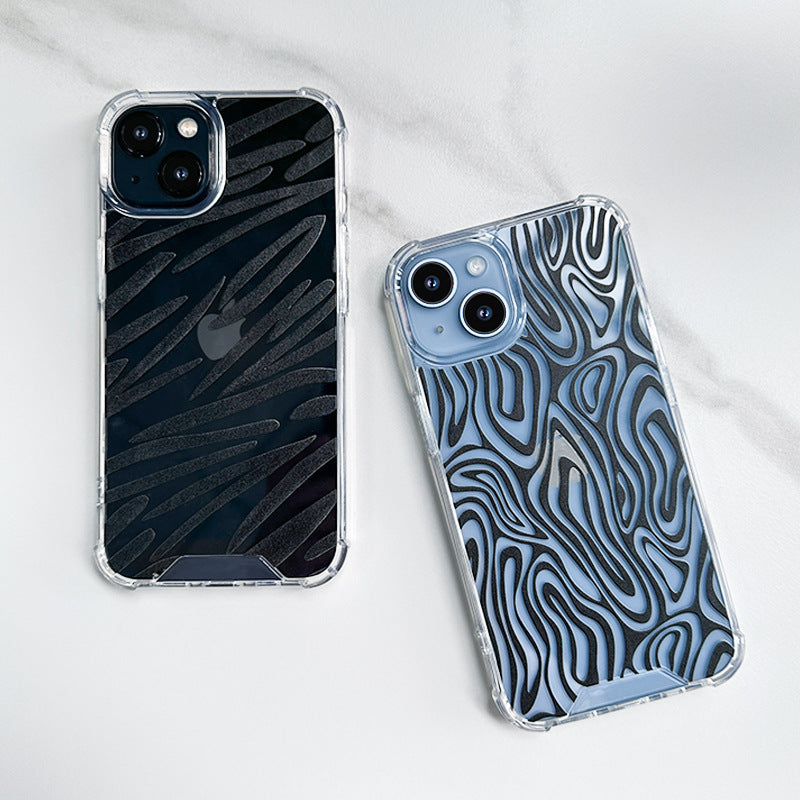 Zebra Print Graffiti Shockproof Protection iPhone Case 6Z13HPC208
