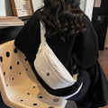 Simple Solid Color Nylon Outdoor Crossbody Bag 6W10BBG1399