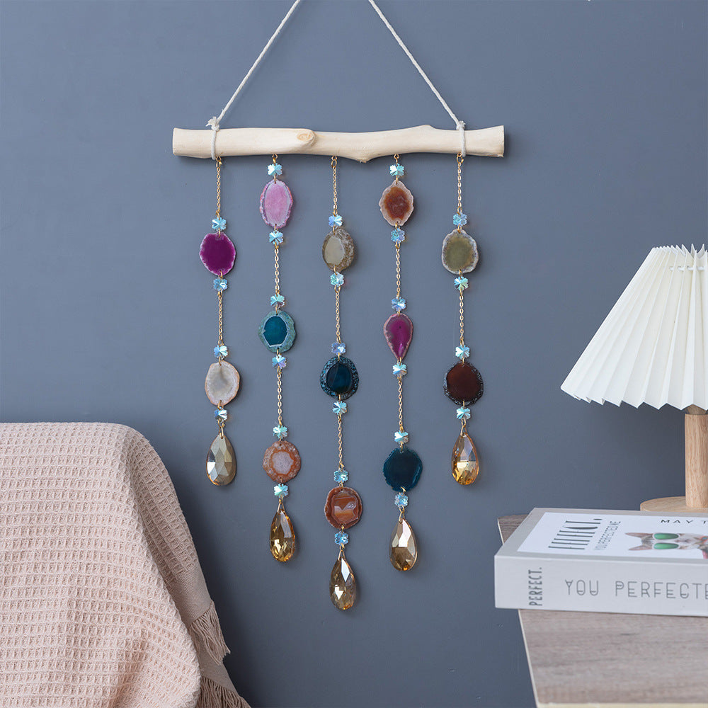 Stylish Moon Spiral Crystal Tassel Suncatchers MK2CZAS6H7HLS51