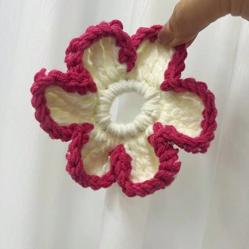 Sweet Handmade Crochet High Elastic Scrunchies 6W6HSR519