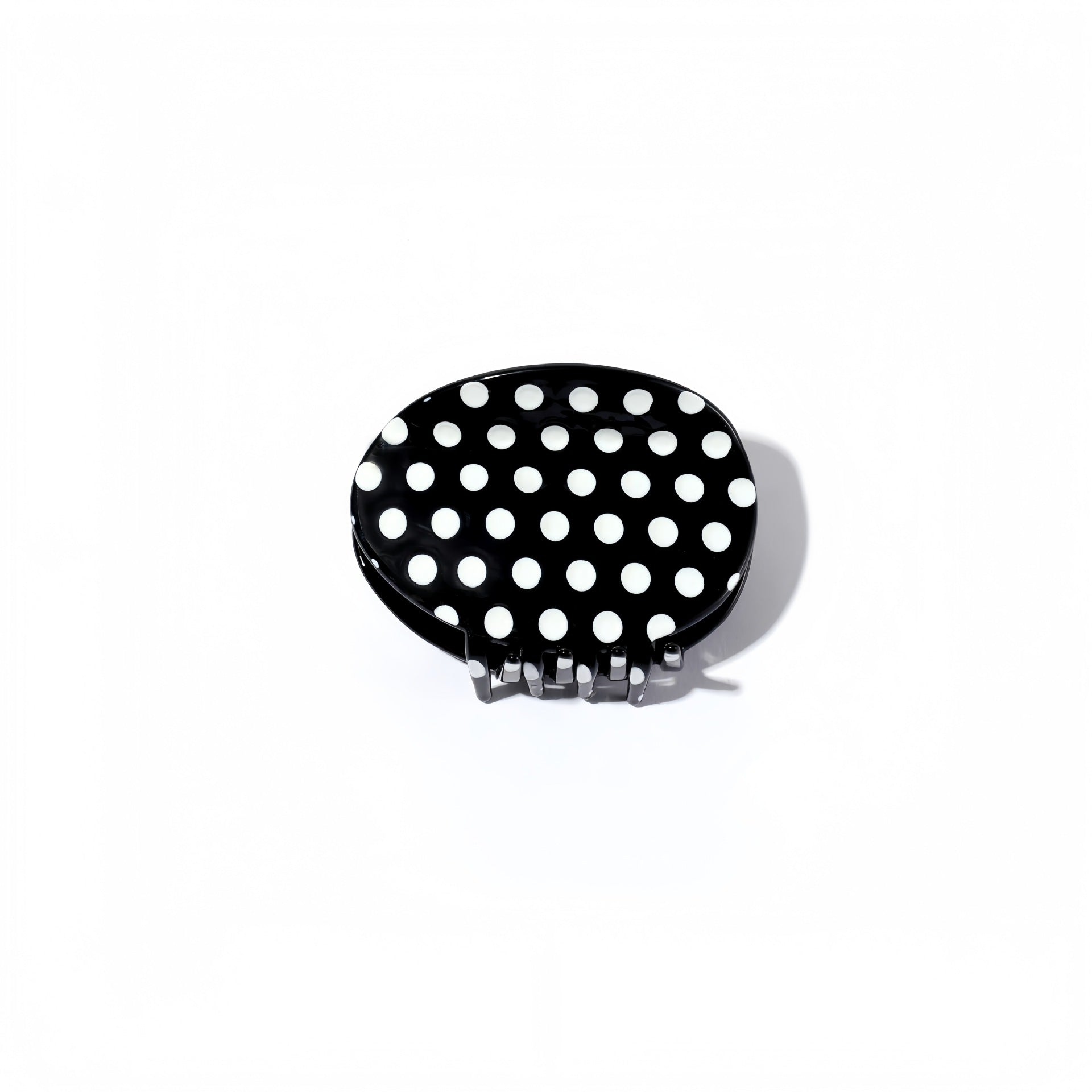 Sweet Polka Dots Oval Acetate Mini Hair Claw 8AS6HCP326T