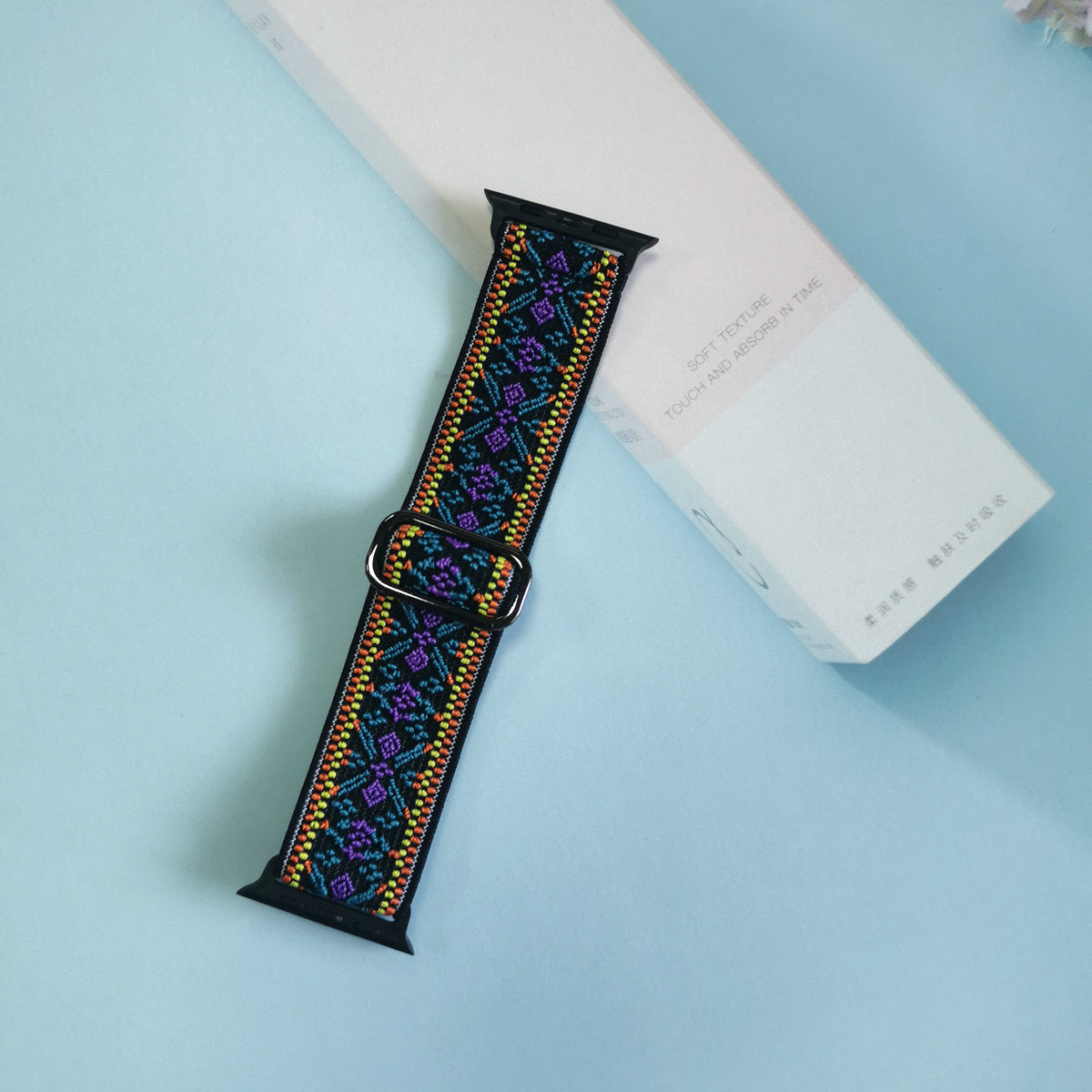 Minimalist Solid Color Nylon Weave Watch Band 6W6JWA111