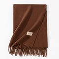 Versatile Solid Color Imitation Cashmere Scarf 6W6NSW278