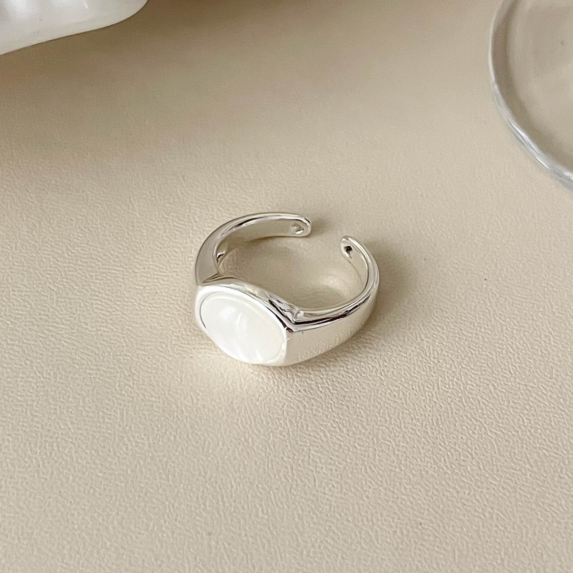 Stylish Gold Plated Diamond Open Ring 8ZA6JRG120T
