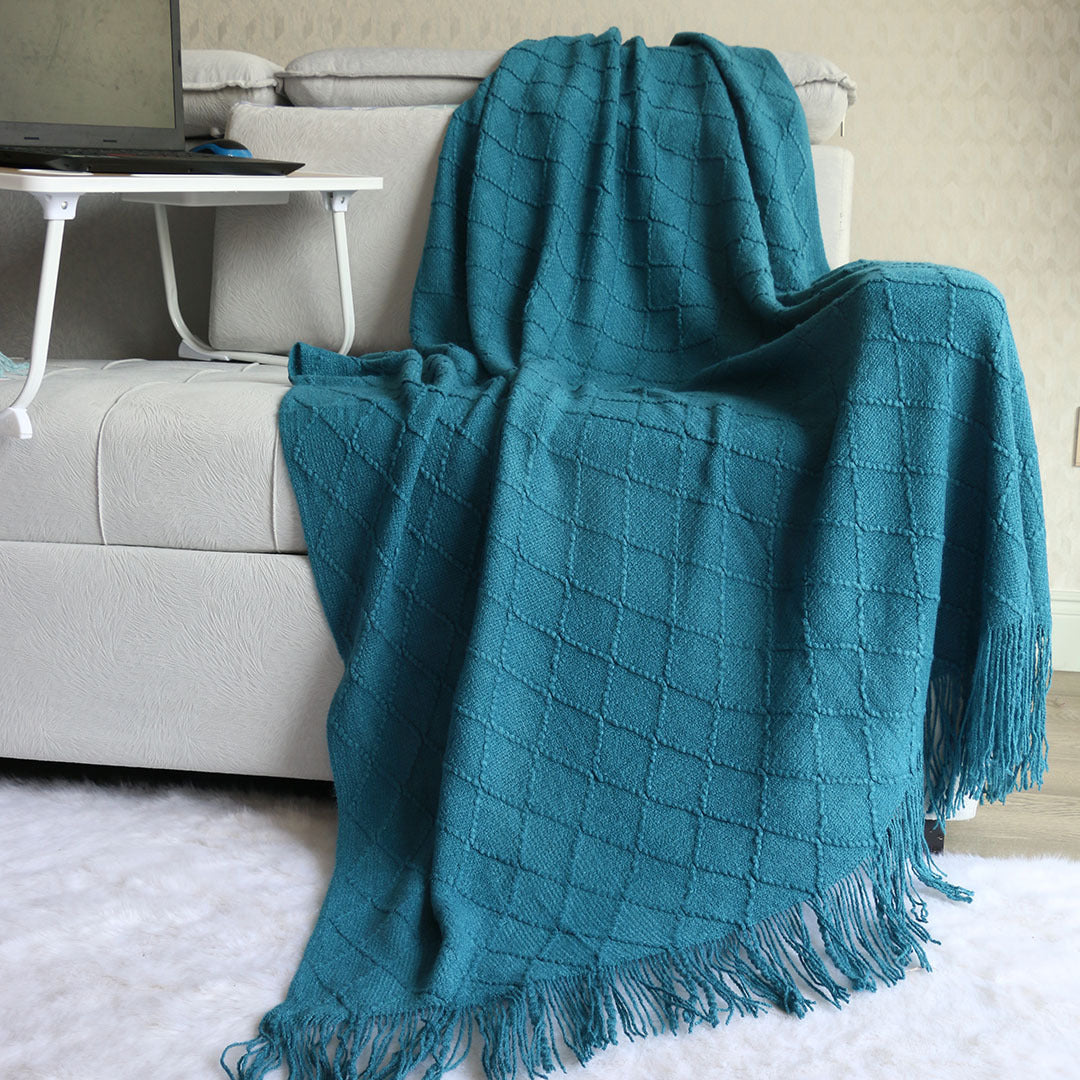 Minimalist Diamond Pattern Blanket - DippedShop Wholesale - #0867