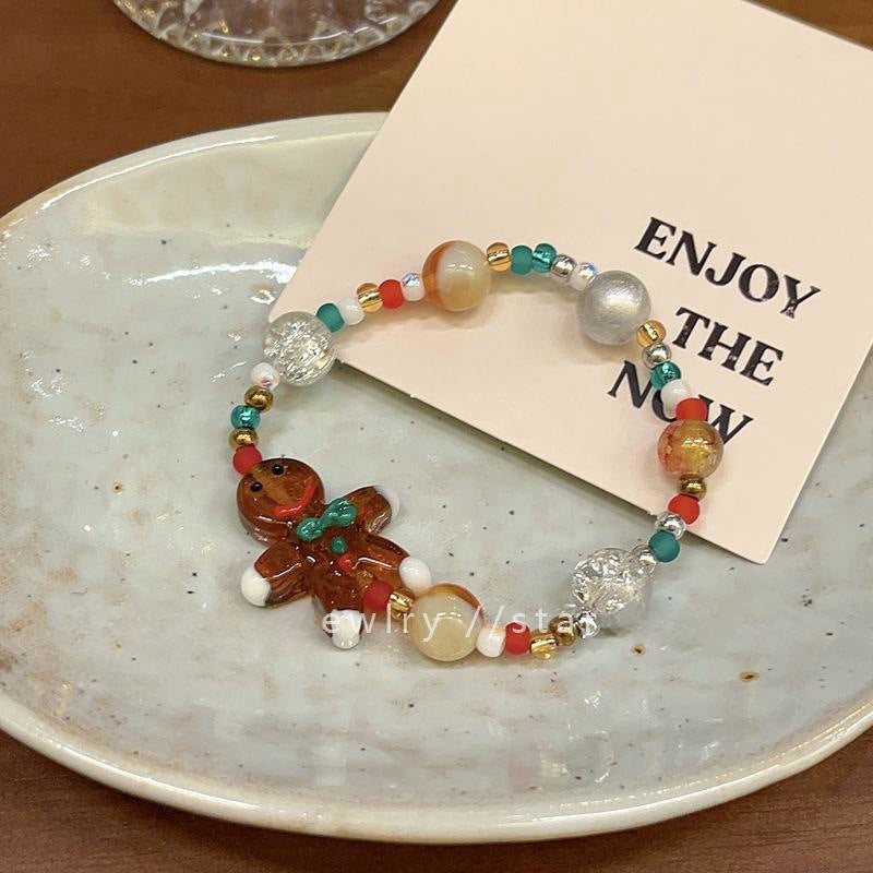 Snowman Bell Tassel Bracelets - DippedShop Wholesale - #4099