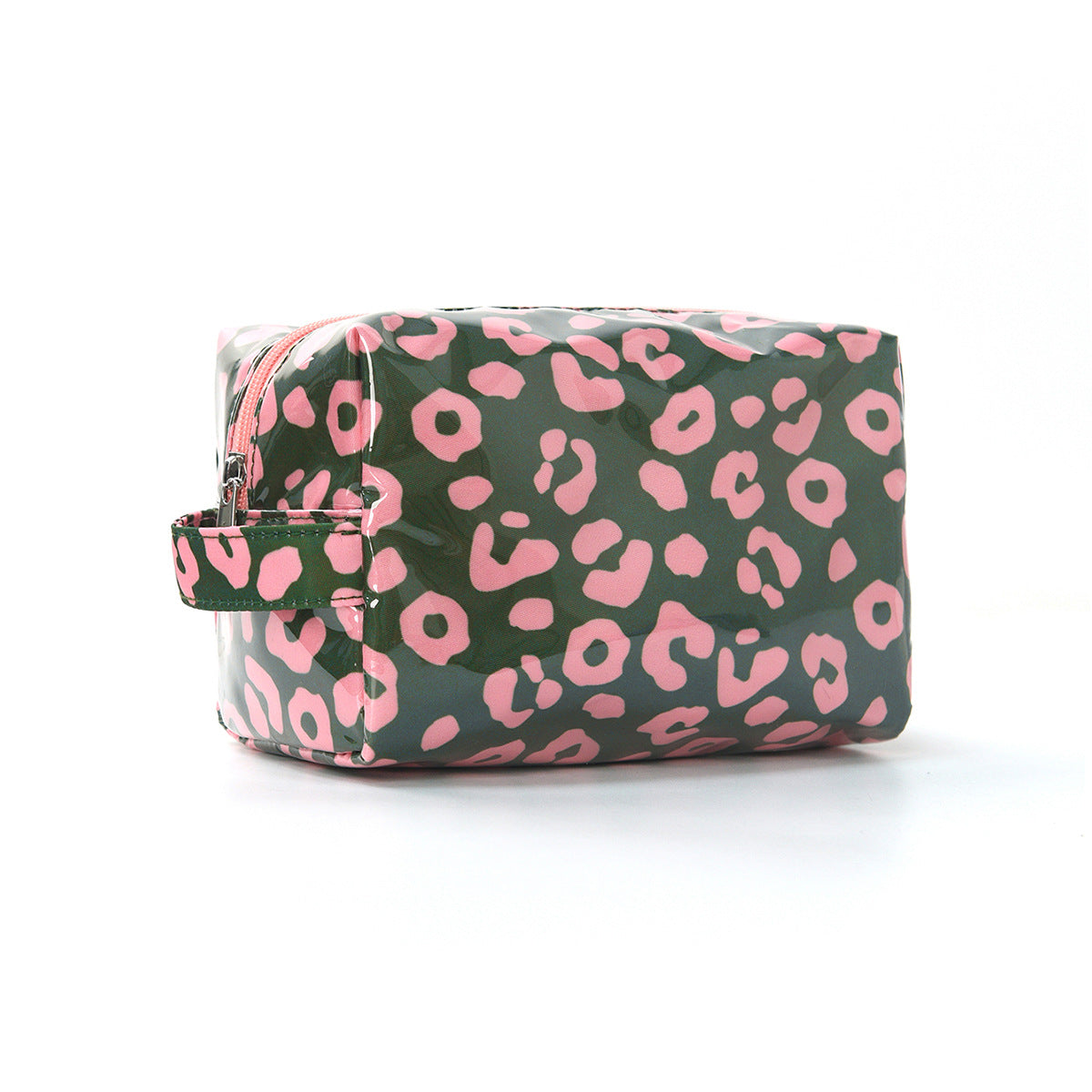 Simple Color Block Striped PVC Cosmetic Bag MK2BLW6C5CO07