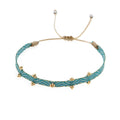 Handmade Seed Bead Braided Adjustable Bracelet 6W6JBR475
