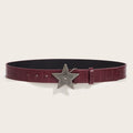 Fashion Star Buckle Dress Waist Leather Belt MK2LEEP6W6JBT51