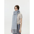 Versatile Solid Color Tassel Warm Scarf 6W6NSW253